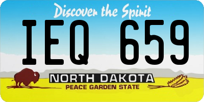 ND license plate IEQ659