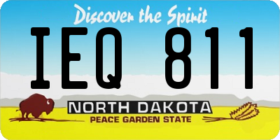 ND license plate IEQ811