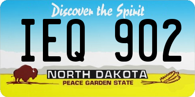 ND license plate IEQ902