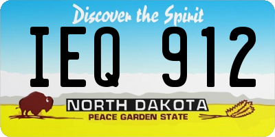ND license plate IEQ912