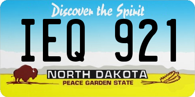 ND license plate IEQ921