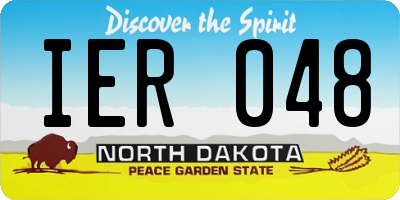 ND license plate IER048