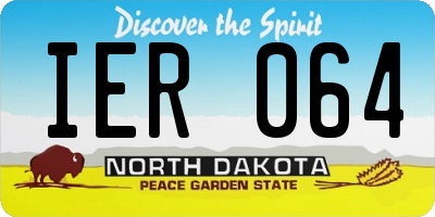 ND license plate IER064