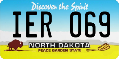 ND license plate IER069