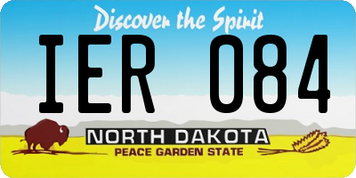 ND license plate IER084