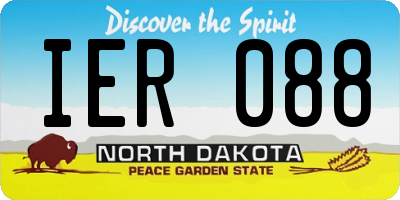 ND license plate IER088