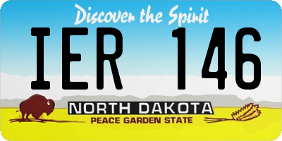 ND license plate IER146