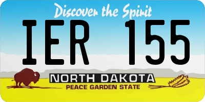 ND license plate IER155