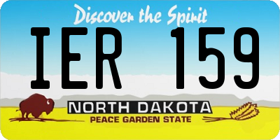 ND license plate IER159