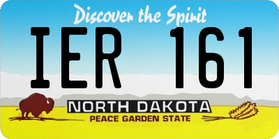 ND license plate IER161