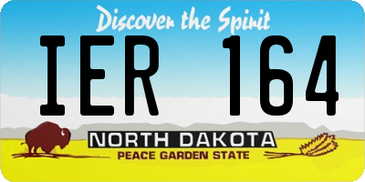 ND license plate IER164