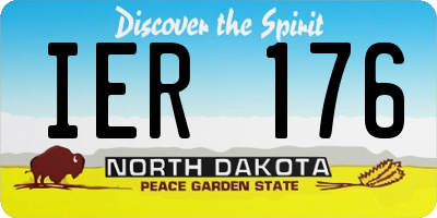 ND license plate IER176