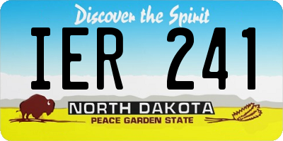 ND license plate IER241
