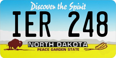 ND license plate IER248