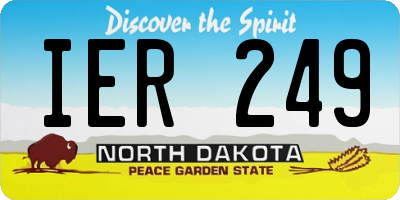 ND license plate IER249
