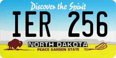 ND license plate IER256