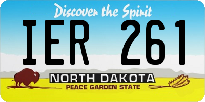 ND license plate IER261