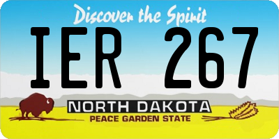 ND license plate IER267