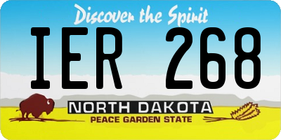 ND license plate IER268