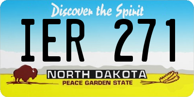 ND license plate IER271