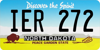 ND license plate IER272