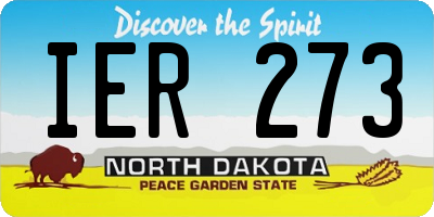 ND license plate IER273