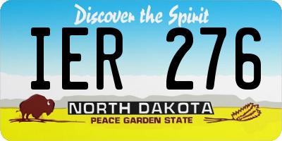 ND license plate IER276