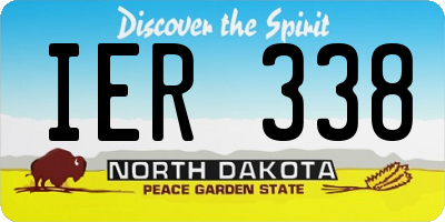 ND license plate IER338