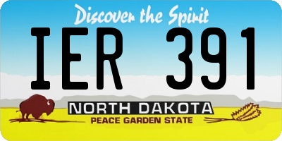 ND license plate IER391