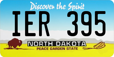 ND license plate IER395