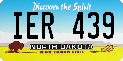 ND license plate IER439