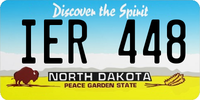 ND license plate IER448