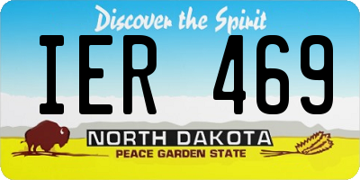 ND license plate IER469