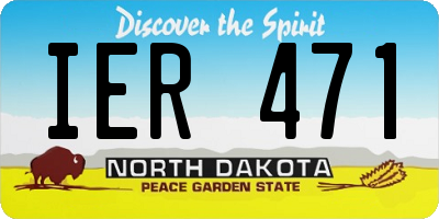 ND license plate IER471