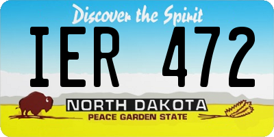 ND license plate IER472