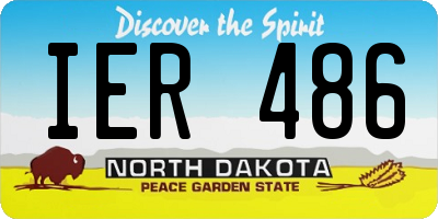 ND license plate IER486