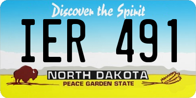 ND license plate IER491