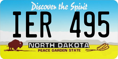 ND license plate IER495