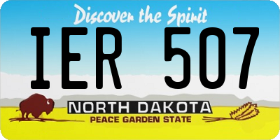 ND license plate IER507