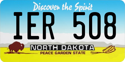 ND license plate IER508