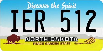 ND license plate IER512