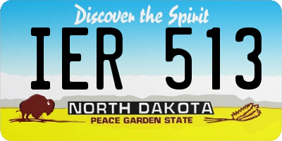 ND license plate IER513