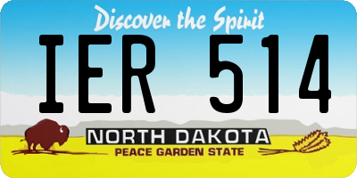 ND license plate IER514