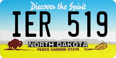 ND license plate IER519