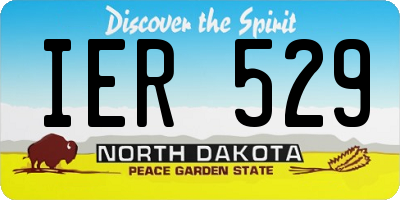 ND license plate IER529
