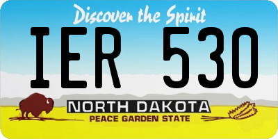 ND license plate IER530