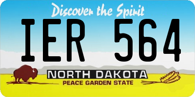 ND license plate IER564