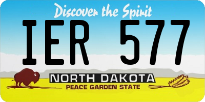 ND license plate IER577