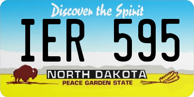 ND license plate IER595