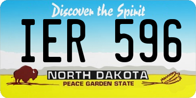 ND license plate IER596